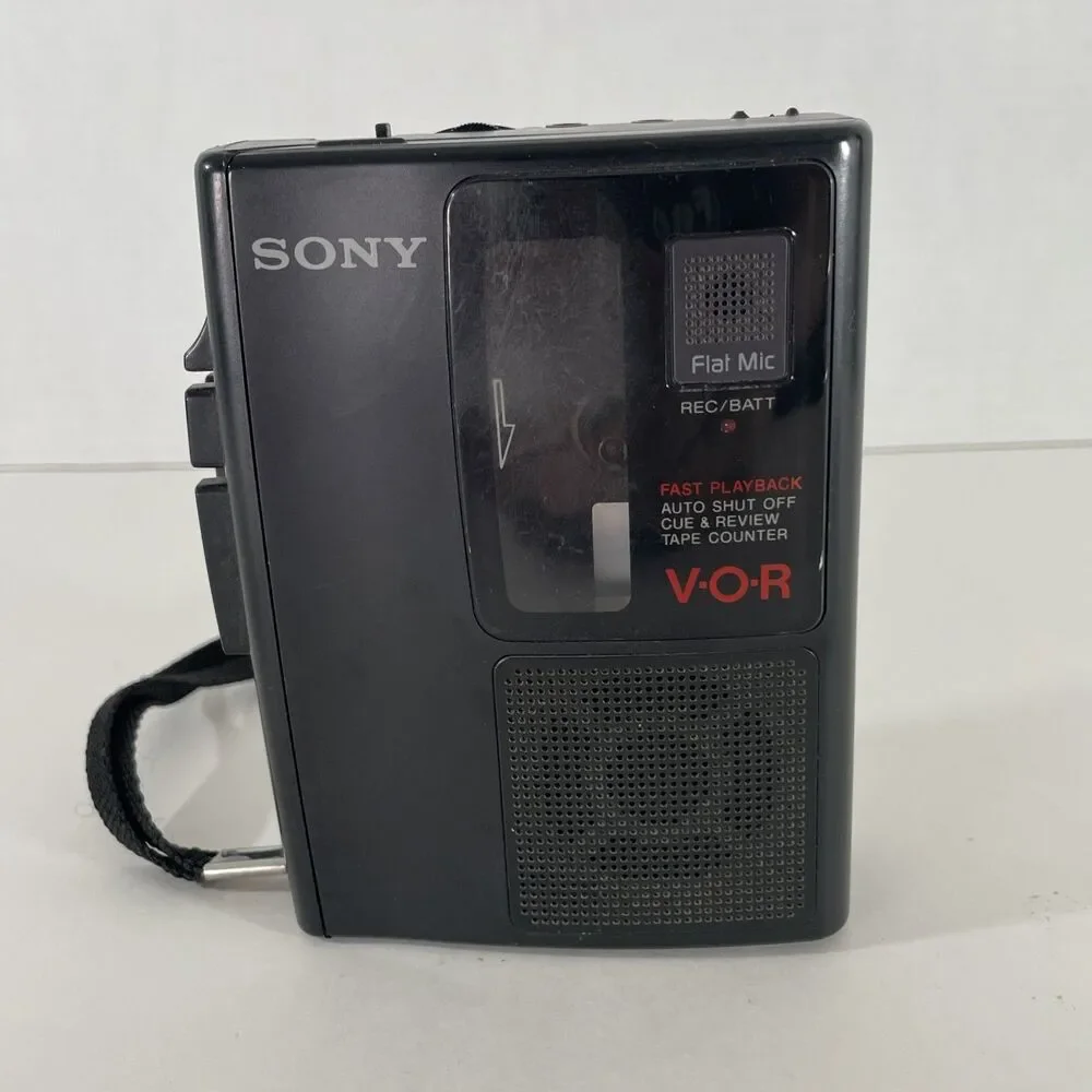 Sony TCM-S67V Cassette-Corder Handheld Voice Recorder VOR Feature – FOR PARTS